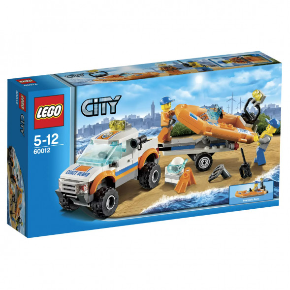 Конструктор LEGO City 60012 Внедорожник и катер водолазов