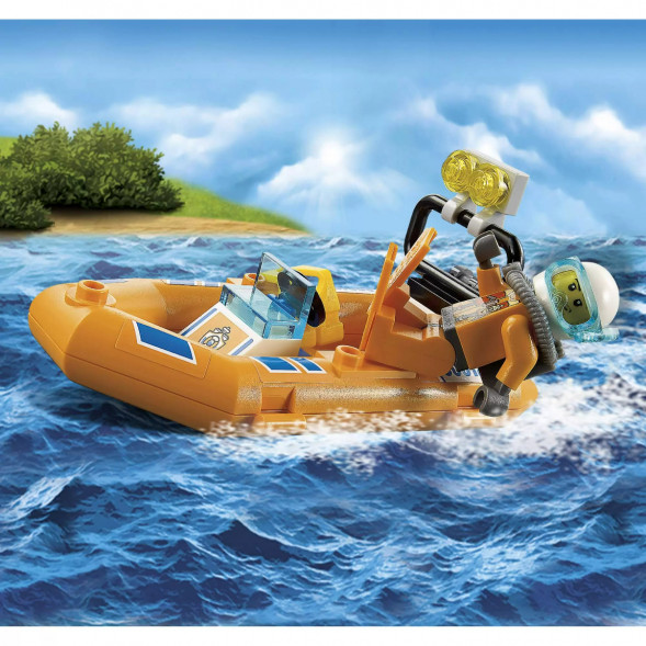 Конструктор LEGO City 60012 Внедорожник и катер водолазов