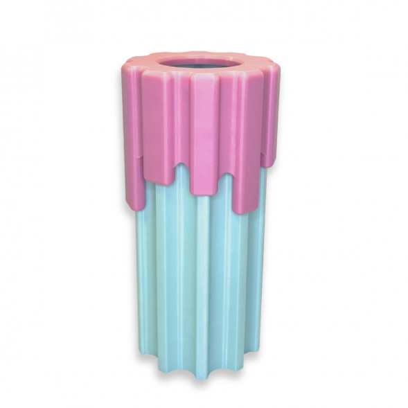 Ваза HatRom Drip, розовый - бирюзовый
