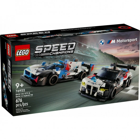 Конструктор LEGO Speed Champions 76922 Гоночные автомобили BMW M4 GT3 и BMW M Hybrid V8