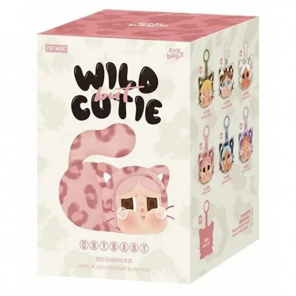 Коллекционная фигурка POP MART CRYBABY Wild But Cutie Series - Vinyl Plush Pendant Blind Box в Ярославле