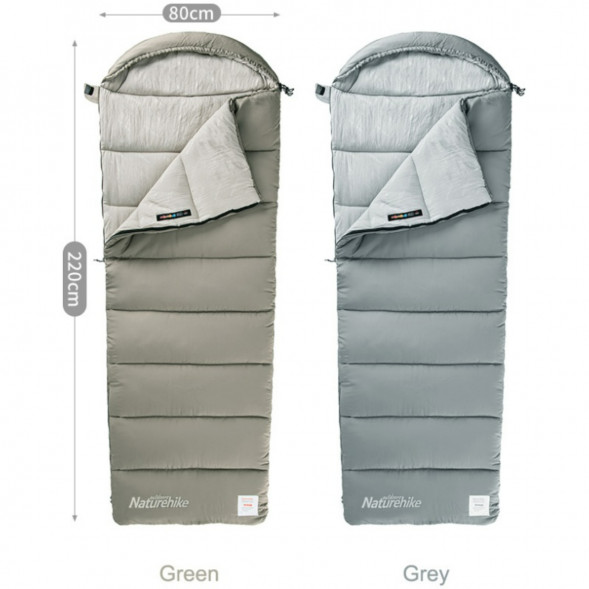 Спальный мешок Naturehike M300 (правый), зеленый