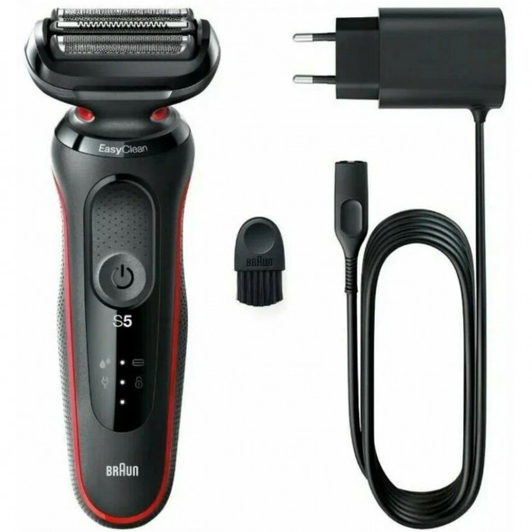 Электробритва Braun Series 5 51-R1000s, черный/красный в Новосибирске
