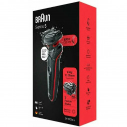 Электробритва Braun Series 5 51-R1000s, черный/красный