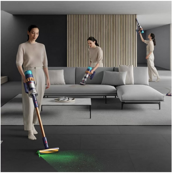 Пылесос Dyson V12s Detect Slim Submarine Complete SV46, Gold 