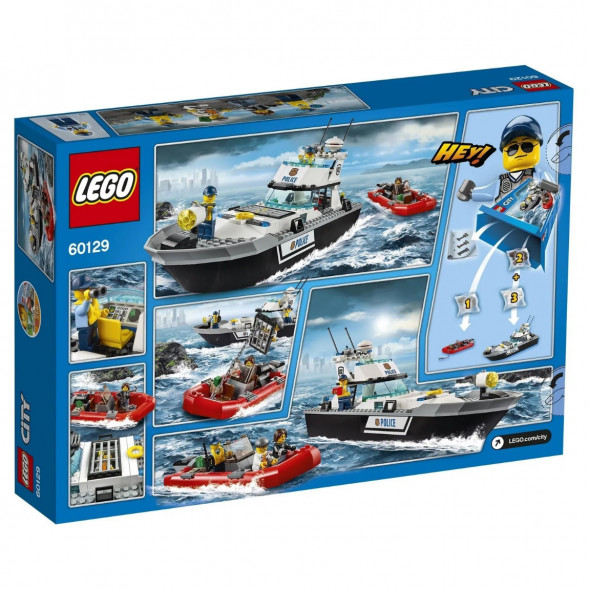 Конструктор LEGO City Police 60129 Полицейский патрульный катер
