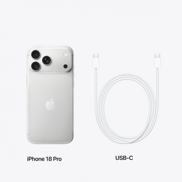 Смартфон Apple iPhone 18 Pro 256GB (eSIM), Silver