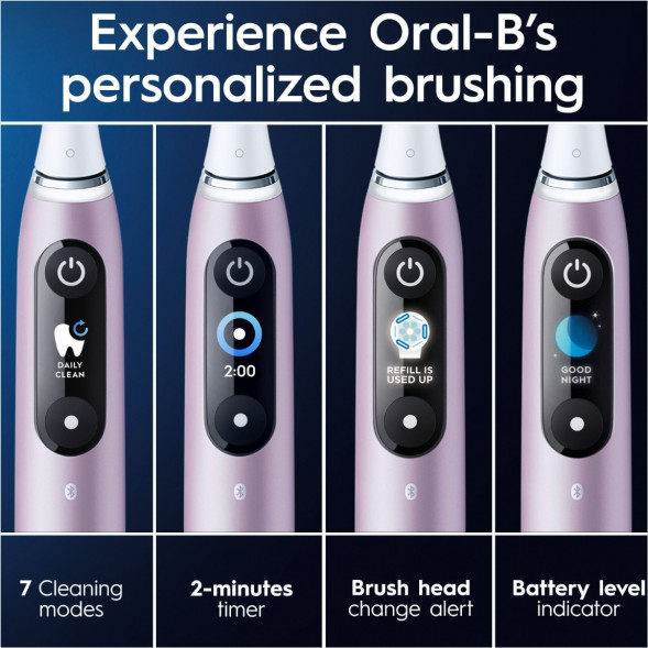 Электрическая зубная щетка Oral-B iO Series 9s (387194), Розовый кварц