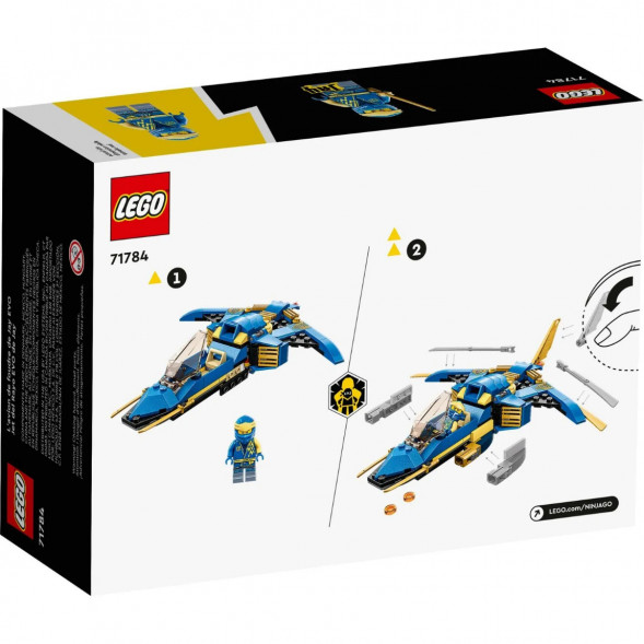 Конструктор LEGO Ninjago 71784 Самолет-молния ЭВО Джея