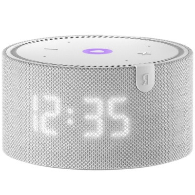 Умная колонка Яндекс Новая Станция Мини (с часами) - умная колонка с Алисой, серый опал