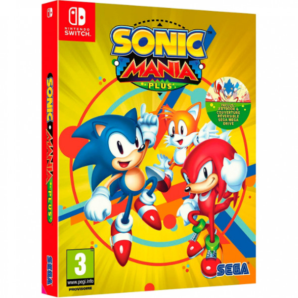 Sonic Mania Plus + Артбук (Nintendo Switch, Английская версия)