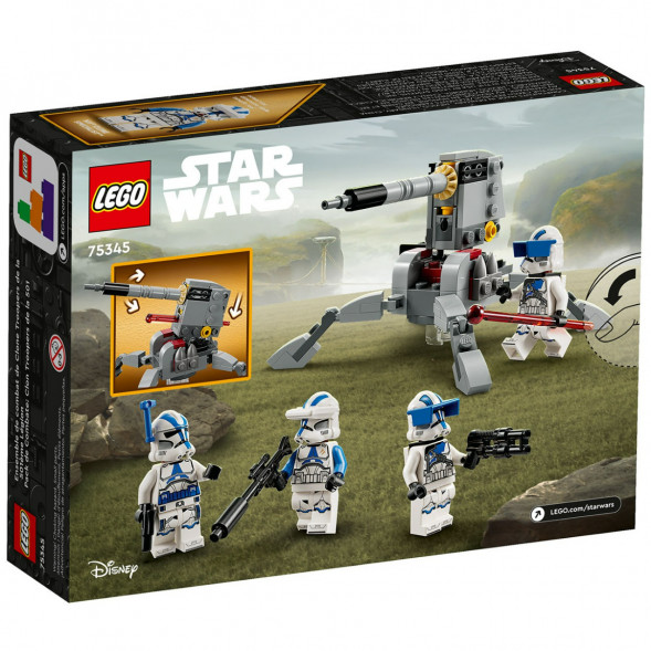 Конструктор LEGO Star Wars 75345 Боевой набор солдат-клонов 501-го легиона в Екатеринбурге
