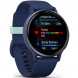 Умные часы Garmin Vivoactive 5, синие с металлически-синим безелем и силиконовым ремешком 010-02862-12