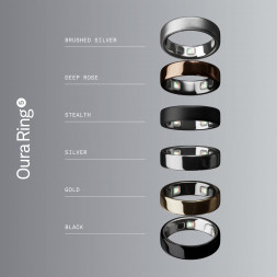 Умное кольцо Oura Ring 5 (размер 7), матовое серебро/Brushed Silver