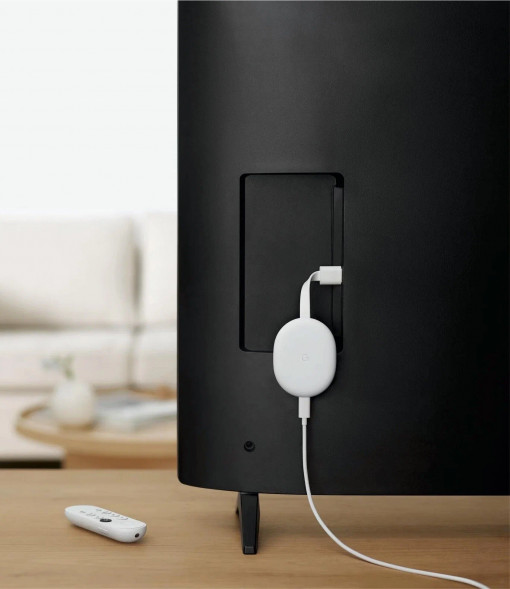 ТВ-приставка Google Chromecast c Google TV, snow