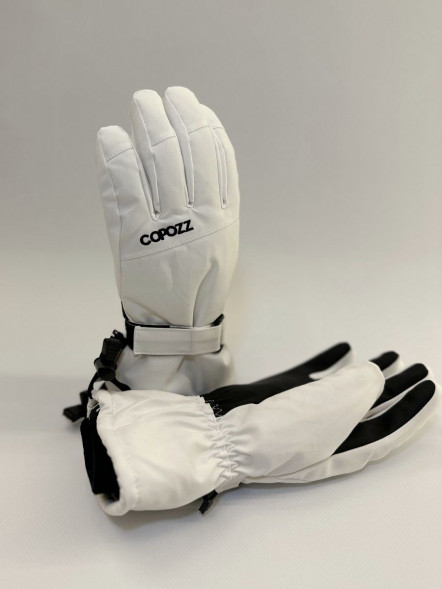Перчатки горнолыжные сноубордические Copozz (белый, L)