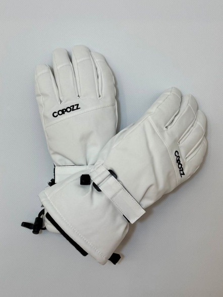 Перчатки горнолыжные сноубордические Copozz (белый, L)