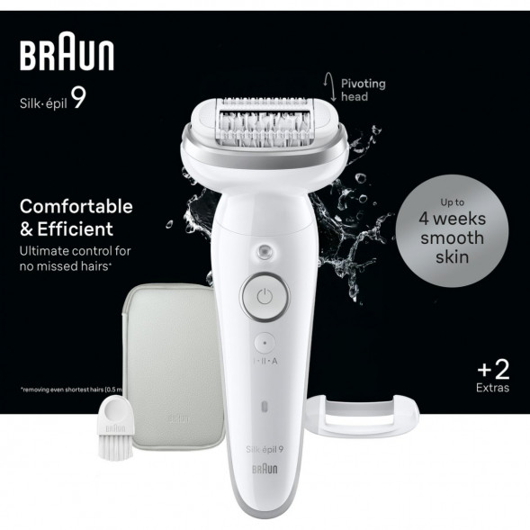 Эпилятор Braun Silk-epil 9 SES 9-011, Silver в Новосибирске