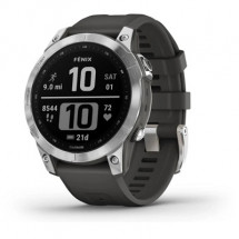 Умные часы Garmin Fenix 7 47 мм GPS, серебристый/черный 010-02540-01