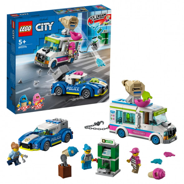 Конструктор LEGO City Police 60314 Погоня полиции за грузовиком с мороженым