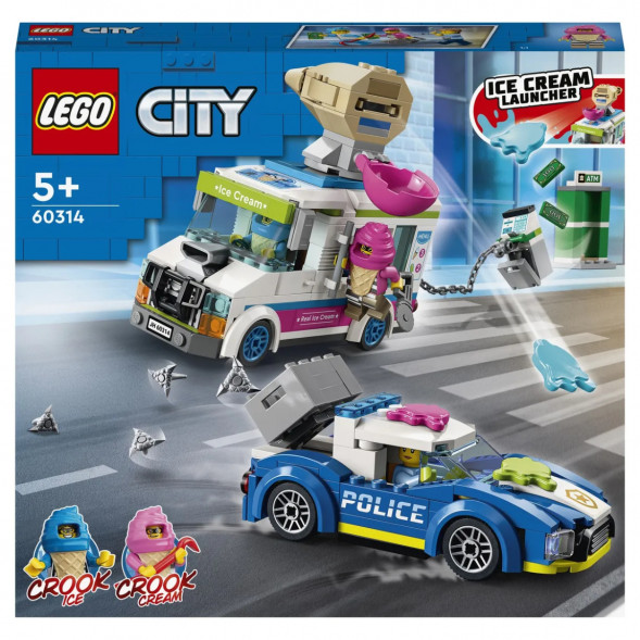 Конструктор LEGO City Police 60314 Погоня полиции за грузовиком с мороженым