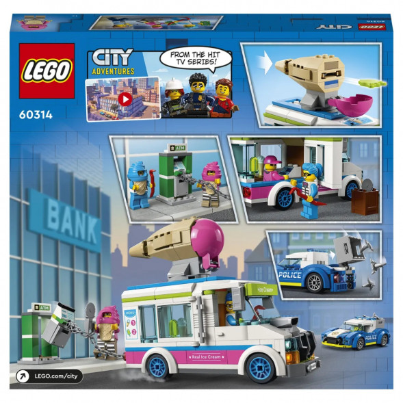 Конструктор LEGO City Police 60314 Погоня полиции за грузовиком с мороженым
