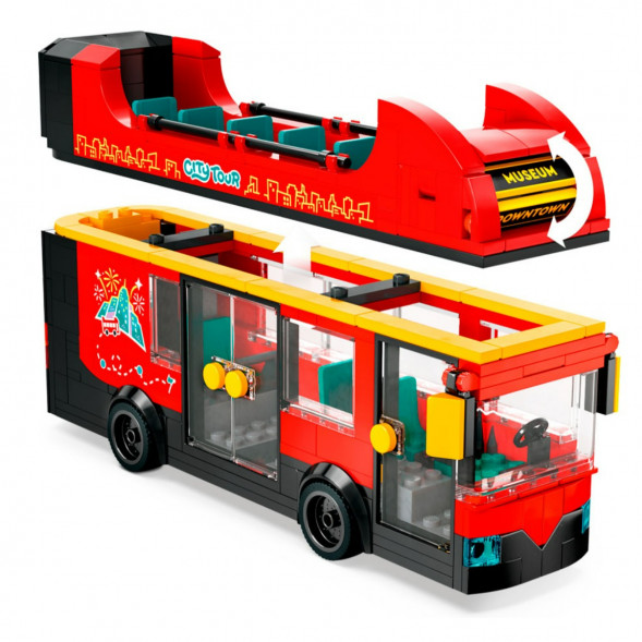 Конструктор LEGO City 60407 Красный двухэтажный экскурсионный автобус в Москве