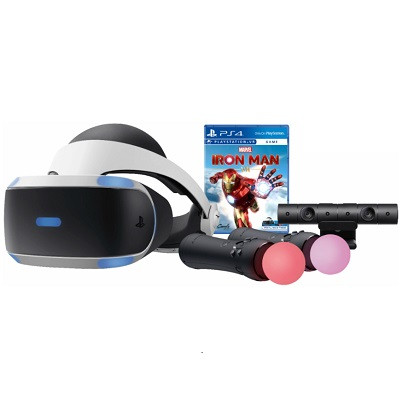 Sony PlayStation VR шлем виртуальной реальности (CUH-ZVR2) + PS Camera + Игра Marvel’s Iron Man Bundle + Контроллер PS Move Motion Controller(2шт.)