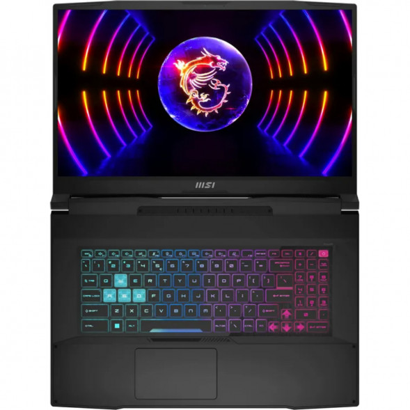 Ноутбук MSI Katana 17 B13VEK-1624XRUY (17.3&amp;quot;, IPS, Intel Core i5 13420H 2.1ГГц, 8 ядер, 16ГБ DDR5, 512ГБ SSD, NVIDIA GeForce RTX 4050 - 6 ГБ, без ОС), черный