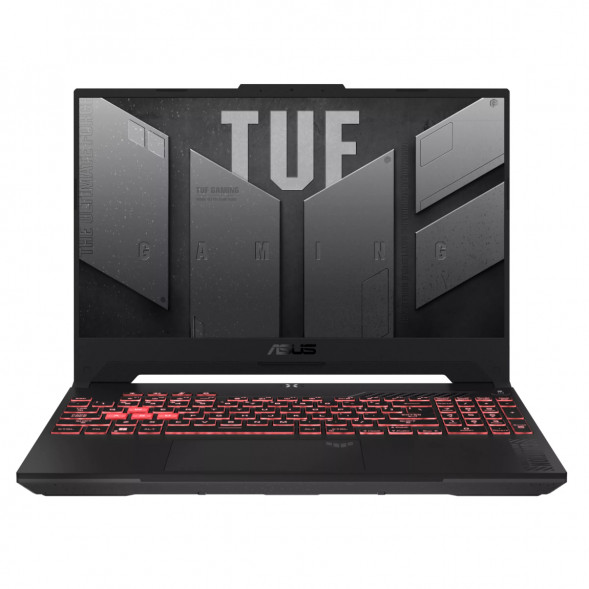 Ноутбук ASUS TUF Gaming A17 FA707NUG-HX156 (17.3&amp;quot;, IPS, 6 ядер, AMD Ryzen 7 7445HS 3.2 ГГц, 16 ГБ DDR5, SSD 512 ГБ, NVIDIA GeForce RTX 4050 - 6 ГБ, без ОС), черный