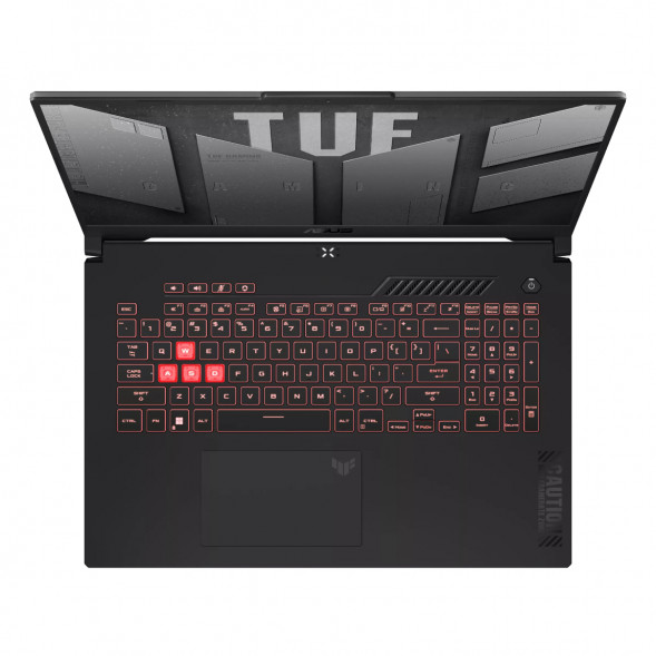 Ноутбук ASUS TUF Gaming A17 FA707NUG-HX156 (17.3&amp;quot;, IPS, 6 ядер, AMD Ryzen 7 7445HS 3.2 ГГц, 16 ГБ DDR5, SSD 512 ГБ, NVIDIA GeForce RTX 4050 - 6 ГБ, без ОС), черный