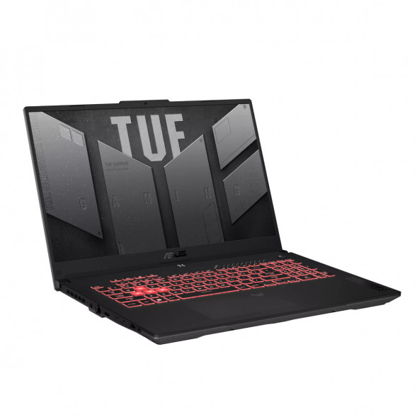Ноутбук ASUS TUF Gaming A17 FA707NUG-HX156 (17.3&amp;quot;, IPS, 6 ядер, AMD Ryzen 7 7445HS 3.2 ГГц, 16 ГБ DDR5, SSD 512 ГБ, NVIDIA GeForce RTX 4050 - 6 ГБ, без ОС), черный