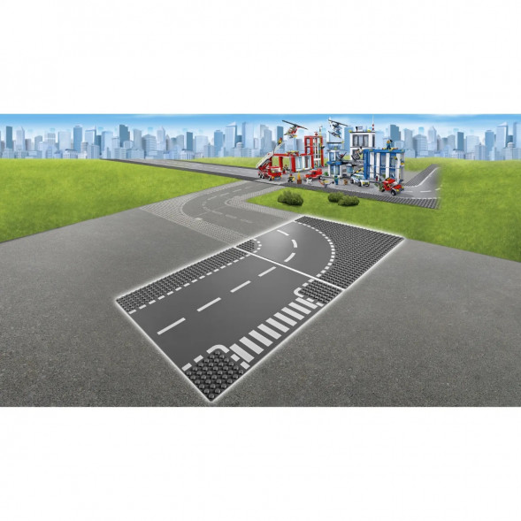 Конструктор LEGO City 7281 Т-образный перекрёсток и поворот