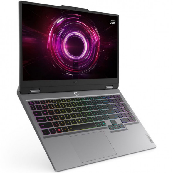 Ноутбук Lenovo LOQ 15AHP10 (83JG003DPB) (15.6&amp;quot;,  IPS, AMD Ryzen 5 220, 6 ядер, 16 ГБ DDR5, SSD 512 ГБ, NVIDIA GeForce RTX 5050 - 8 ГБ, без ОС), серый