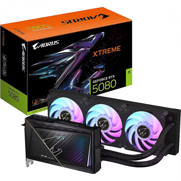 Видеокарта Gigabyte GeForce RTX 5080 XTREME WATERFORCE 16GB GDDR7 256bit Liquid Cooling GV-N5080AORUSX W-16GD в Грозном