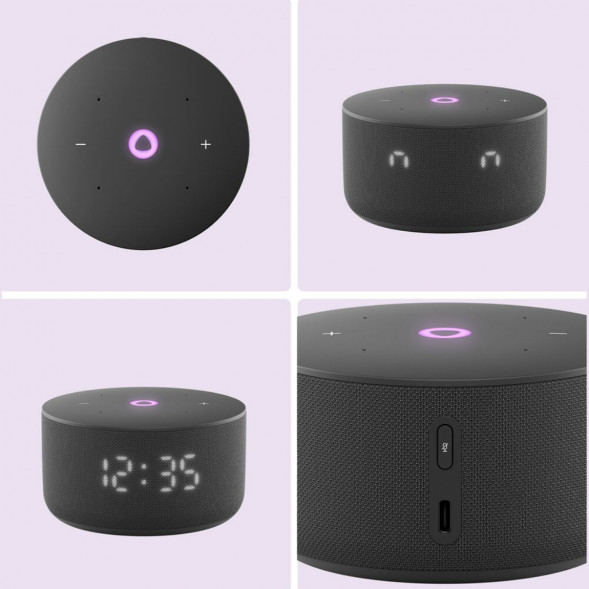 Умная колонка Яндекс Станция Мини 3 c Алисой на YandexGPT, чёрная