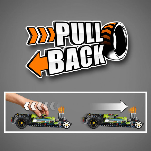 Конструктор LEGO Technic 42103 Драгстер