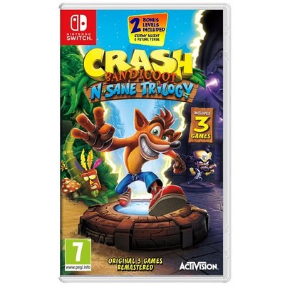 Игра Crash Bandicoot N-Sane Trilogy для (Switch, английский язык)