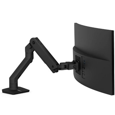 Ergotron 45-475-224 HX Desk Monitor Arm (black) кронштейн настольный для мониторов до 42, цвет черный