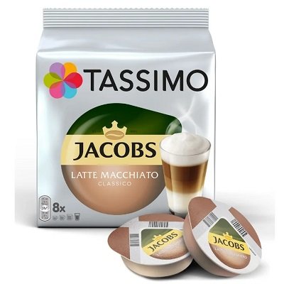 Кофе в капсулах Tassimo Jacobs Latte Macchiato Classico, 8 капс.