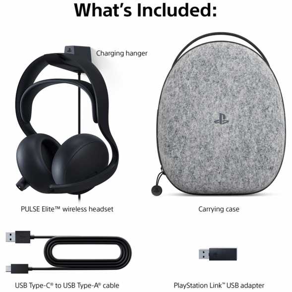 Беспроводные наушники Sony PlayStation Pulse Elite, Midnight Black