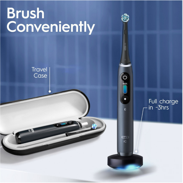 Электрическая зубная щетка Oral-B iO Series 8s, Black Onyx