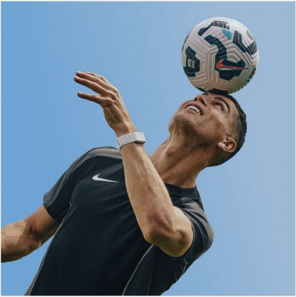 Силиконовый ремешок WHOOP SportFlex для WHOOP MG, CR7 Away (белый, зелёный, красный)
