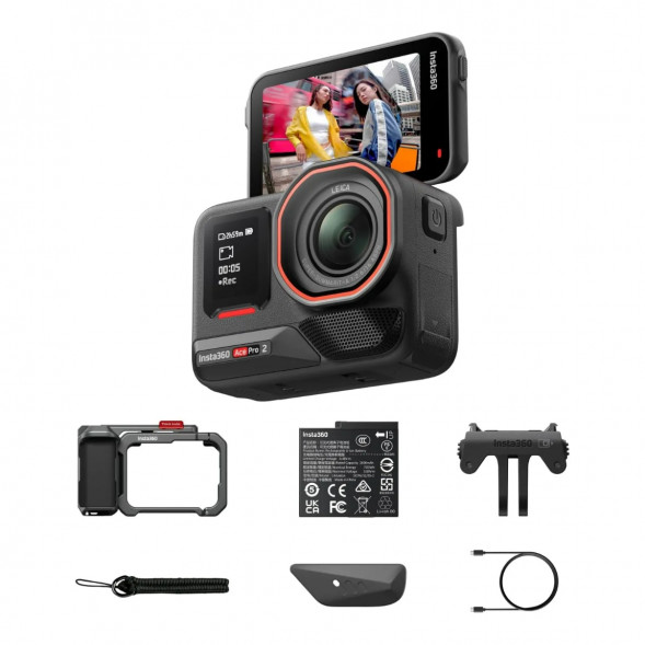 Экшн-камера Insta360 Ace Pro 2 Single Battery Xplorer Bundle, Gray