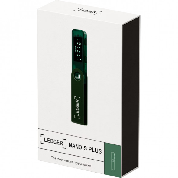 Криптокошелек Ledger Nano S Plus 1 шт., Emerald Green