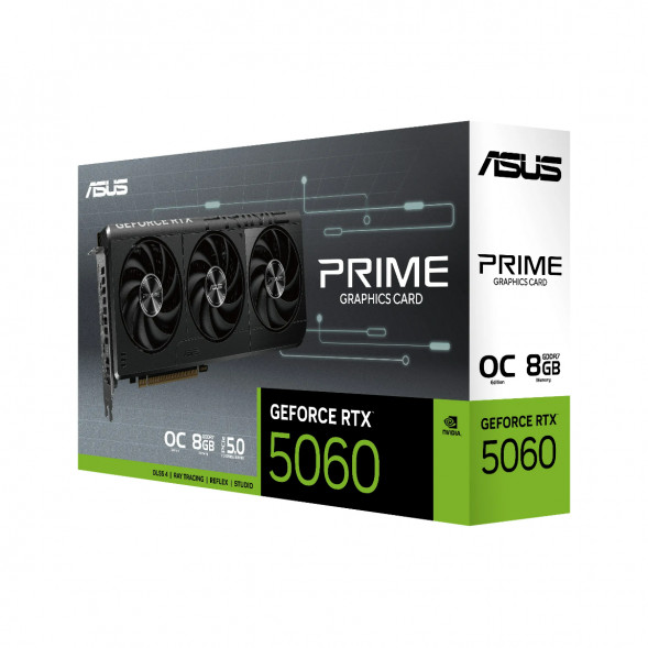 Видеокарта ASUS GeForce RTX 5060 Prime OC 8Gb (PRIME-RTX5060-O8G) 