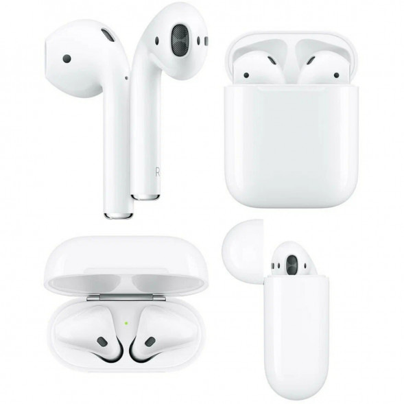 Беспроводные наушники Apple AirPods 2 (с зарядным футляром) MV7N2