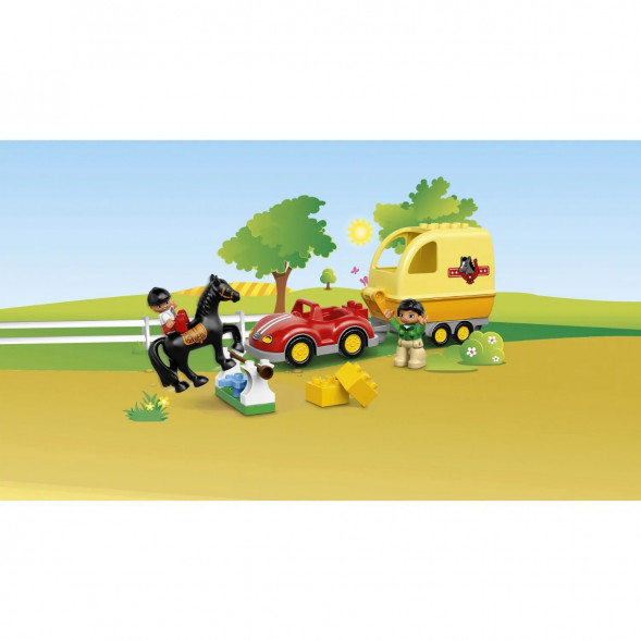 Конструктор LEGO DUPLO Town 10807 Трейлер для лошадок