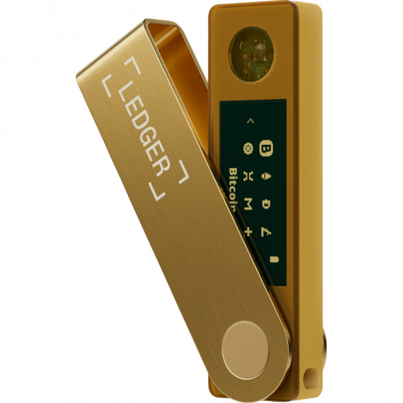 Аппаратный криптокошелек Ledger Nano X, Gold