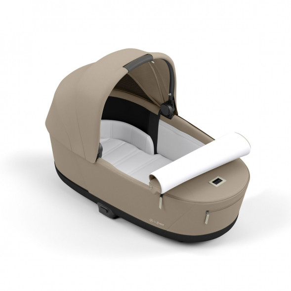 Коляска 2 в 1 Cybex Priam IV Cozy Beige, шасси Rosegold